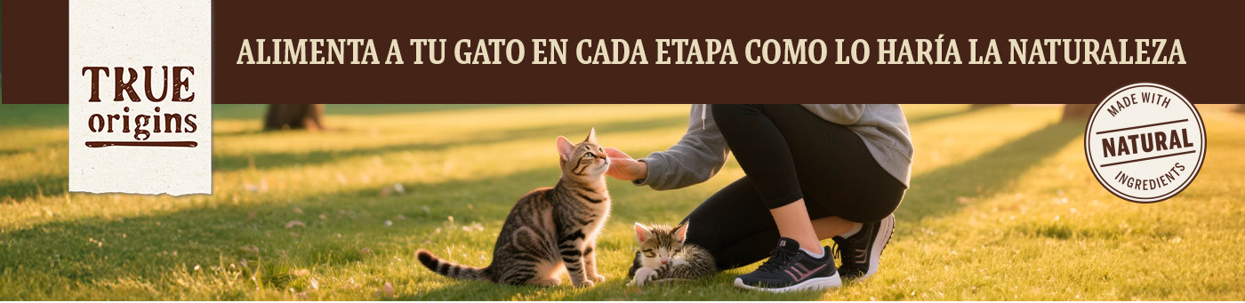 True Origins gato. Alimentación natural para todas sus etapas de vida