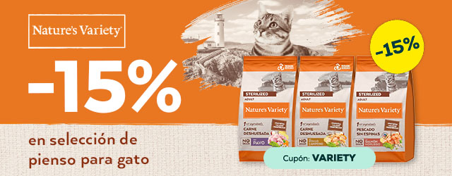 Nature's Variety: -15% en selección de pienso para gato