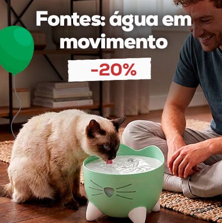 Água em movimento: -20% numa seleção de bebedouros