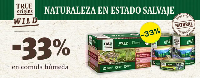True Origins Wild: -33% en selección de packs de húmedo