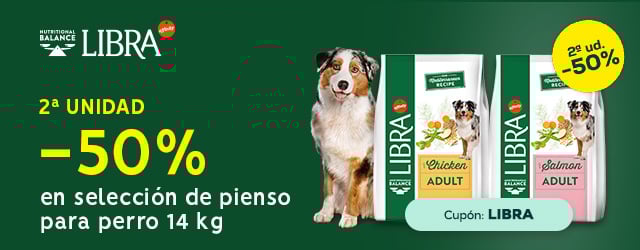 Libra: 2ª unidad al -50% en pienso para perro