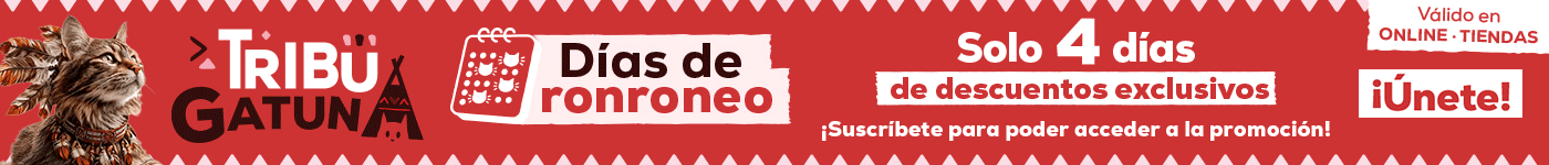 -20% en selección de camas, rascadores, paseo y juguetes para gato y súper ofertas en alimentación y arenas