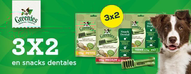 Greenies: 3 x 2 en snacks dentales
