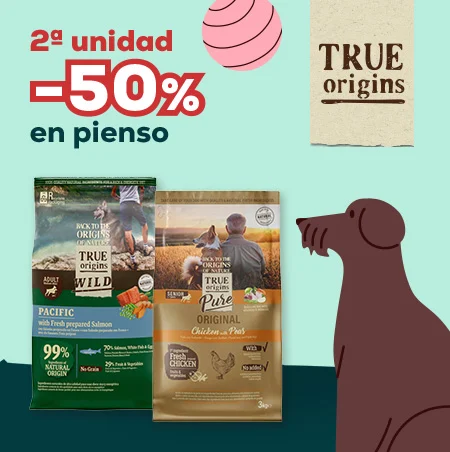 True Origins: -50% en la 2ª unidad en selección de pienso para perro