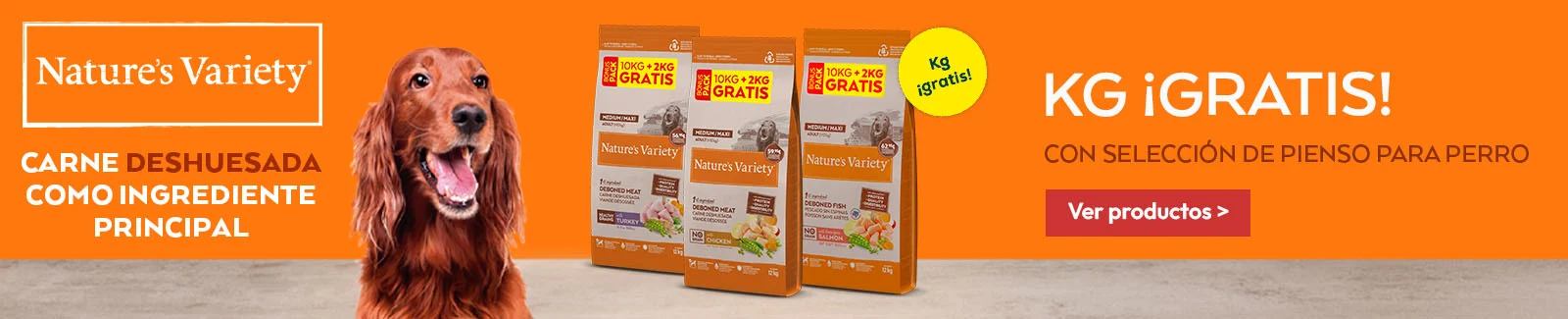 Nature's Variety: kilos gratis con selecci&oacute;n de pienso para perro