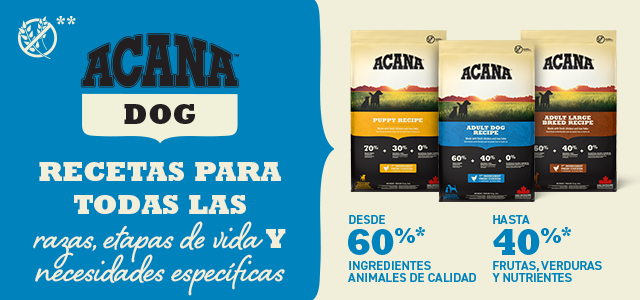 Acana Dog. Recetas para todas las etapas de la vida, razas y necesidades específicas
