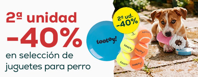 -40% en la 2ª unidad en selección de juguetes inteligentes para perro