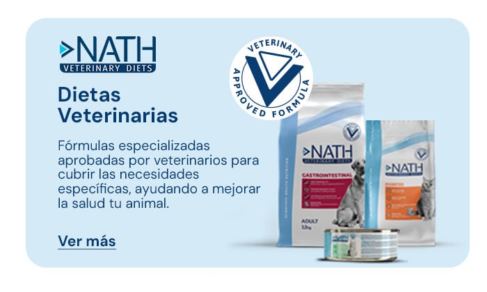 Nath - Dietas veterinarias formuladas para cubrir las necesidades específicas de tu animal. 