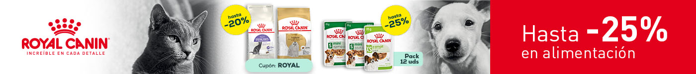 Royal Canin: Hasta -25% en alimentación