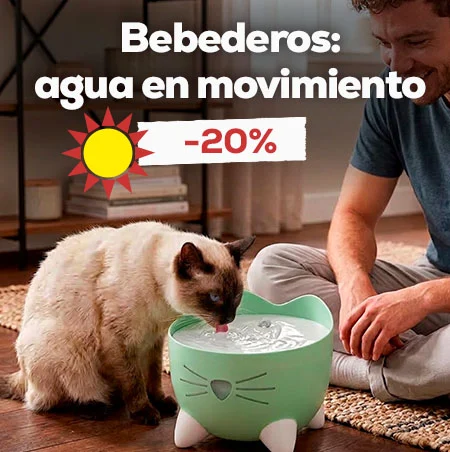 Agua en movimiento: -20% en selecciión de bebederos