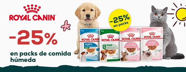 Royal Canin: -25% en selección de packs de húmedo