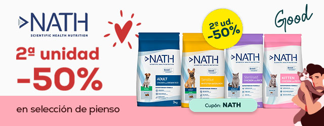 Nath: -50% en la 2ª unidad en selección de pienso
