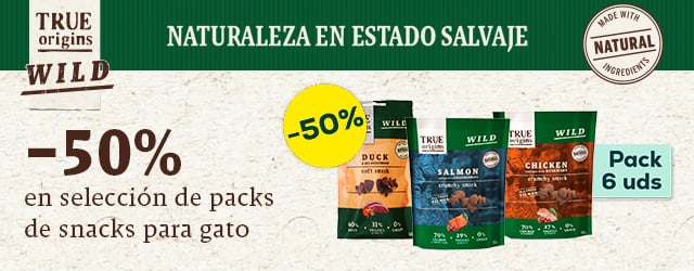 True Origins Wild: -50% en selección de packs de snacks 6uds