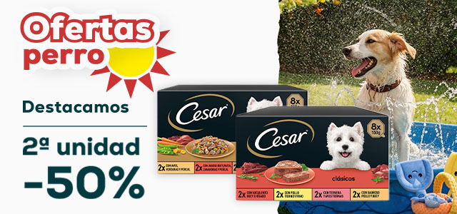 Cesar: -50% en la 2ª unidad en selección de comida húmeda