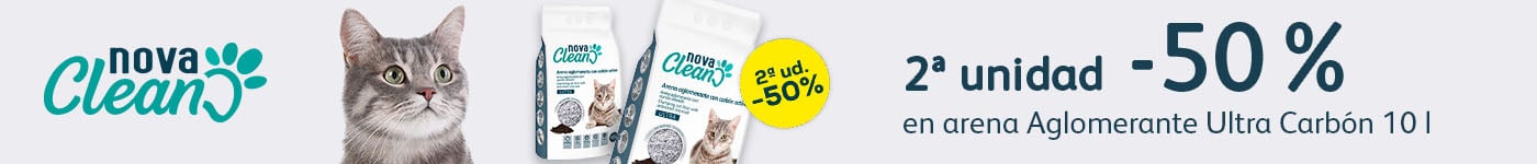 Nova Clean: -50% en la 2ª unidad en arena Aglomerante Ultra Carbón 10 l