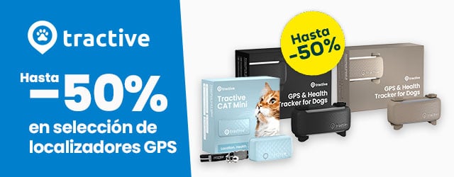 Tractive: Hasta -50% en selección de localizadores GPS