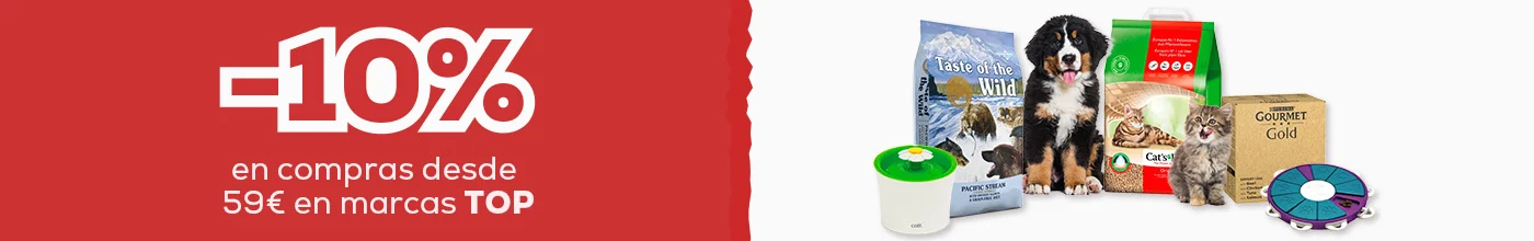 10% descuento en compras superiores a 59€ de las marcas restantes