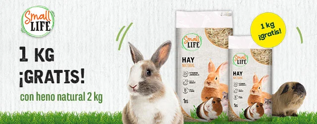 Small Life: 1 kilo gratis con heno natural 2 kg