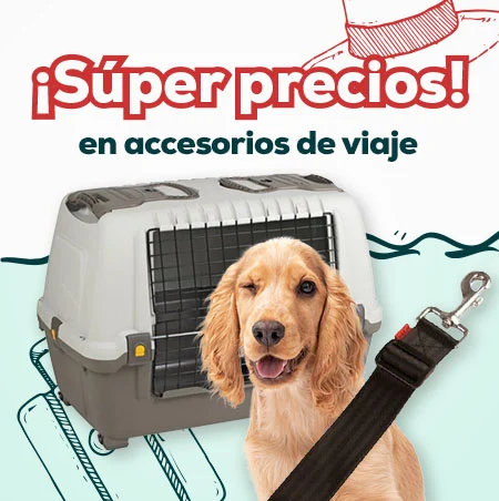 Súper precio en selección de productos de viaje para perro
