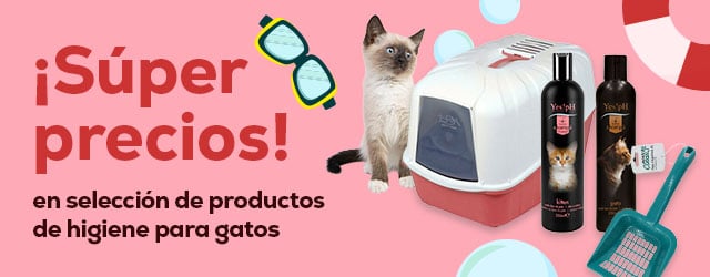 Súper precio en selección de higiene para gato