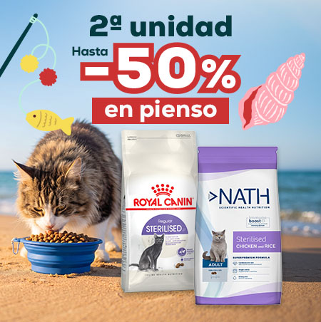 Hasta -50% en la 2ª unidad en selección de pienso para gato