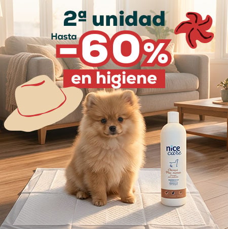 -60% en la 2ª unidad en higiene para perro
