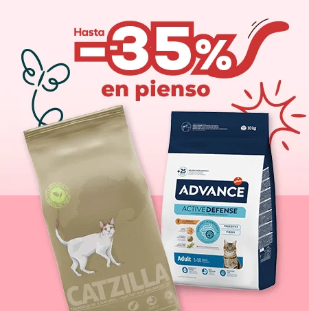 Hasta -35% en pienso para gato