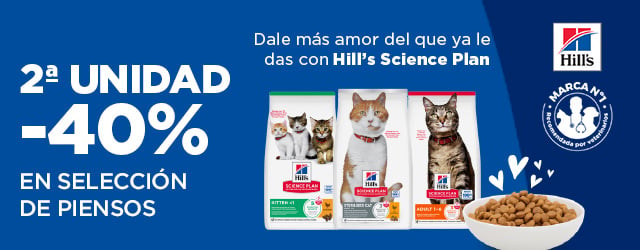 Hill's Science Plan: -40% en la 2ª unidad en selección de pienso para gato