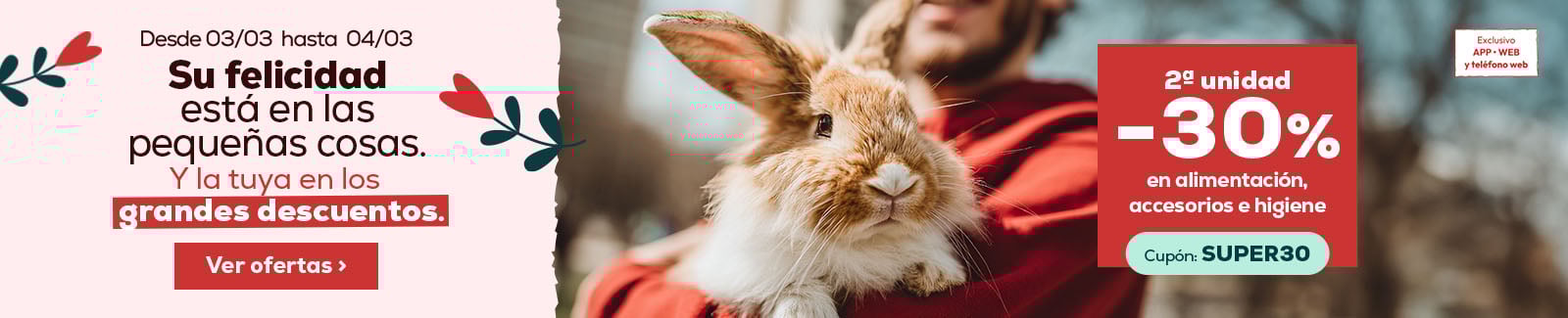30% descuento en la segunda unidad