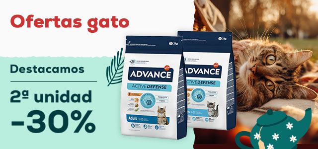 Advance: -30% en la 2ª unidad en selección de pienso para gato