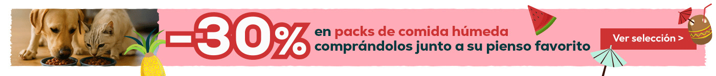Más hidratación, más descuento: -30% en comida húmeda comprándola junto a su pienso favorito.