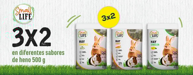 Small Life: 3x2 en diferentes sabores de heno 500 g