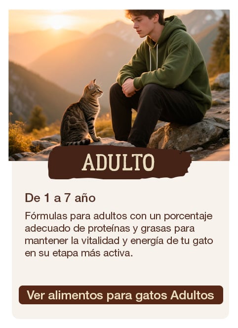 True Origins para gatos adultos. De 1 a 7 años.