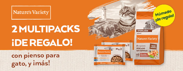Nature's Variety:  2 multipacks de húmedo de regalo con pienso para gato