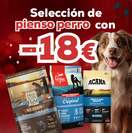 -18€ en pienso para perro