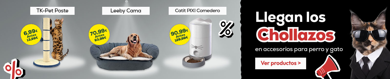 Llegan los chollazos en accesorios para perro y gato