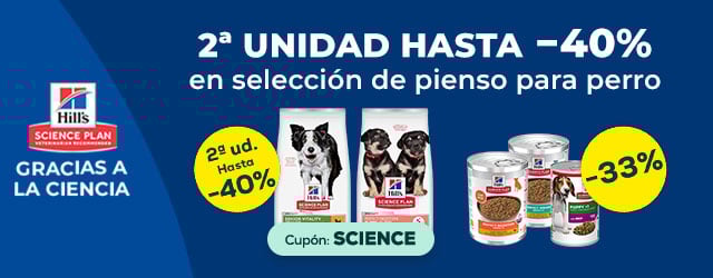 Hill's: Hasta -40% en la 2ª unidad en selección de pienso para perro, y más de -30% en selección de packs de húmedo para perro 24 uds