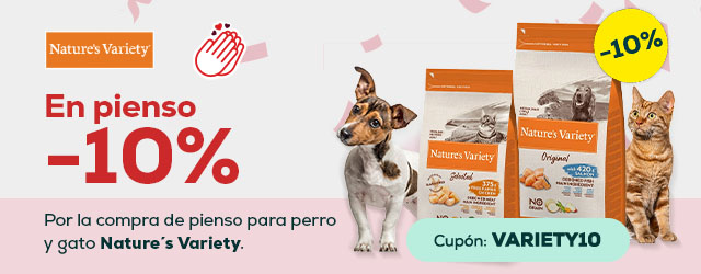 Nature's Variety: -10% en selección en pienso para perro y gato