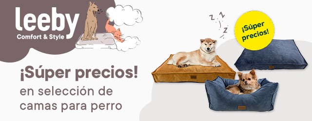 Leeby: Súper precios en selección de camas para perro