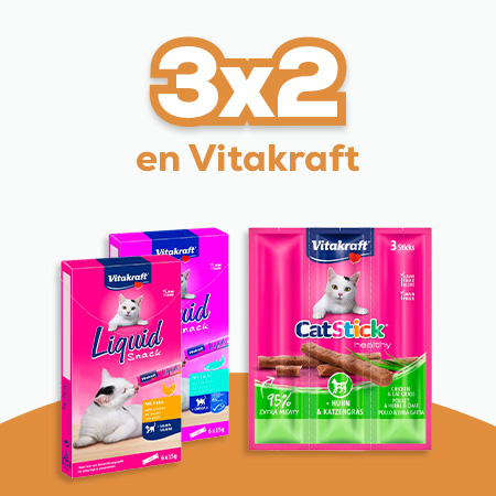 Vitakraft: 3 x 2 en selección de snacks para gato