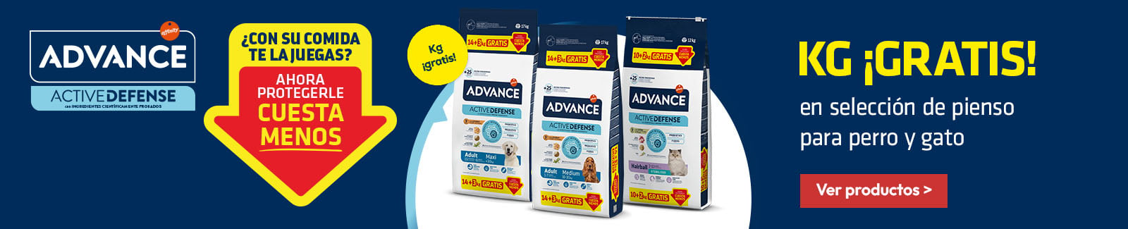 Advance: kilos gratis en selecci&oacute;n de pienso para perro y gato
