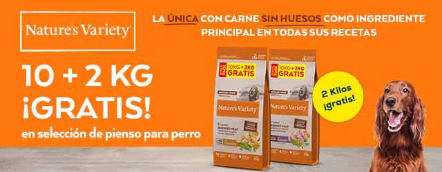 Nature`s Variety: 10 + 2 gratis en selección de pienso para perro