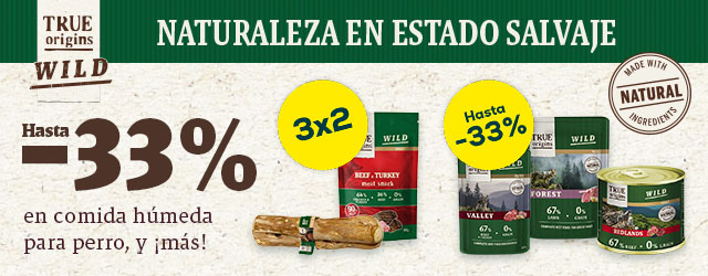 True Origins Wild: Hasta -33% en comida húmeda para perro