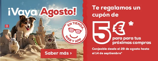 Te regalamos un vale de 5€ por cualquier compra