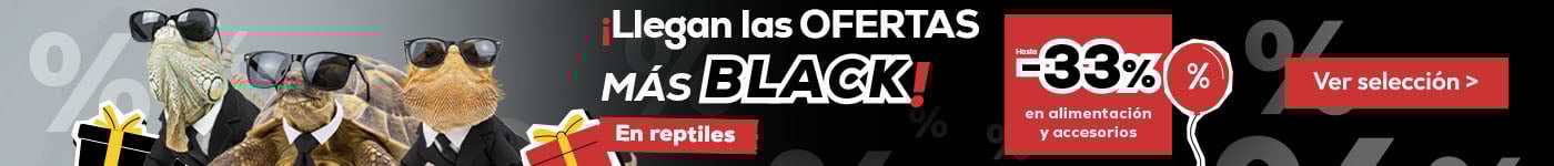 Hasta -33% en alimentación y accesorios para reptiles