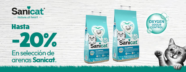 Sanicat: Hasta -20% en selección de arenas para gato