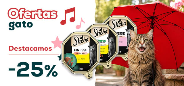 Sheba: -25% en selección de comida húmeda para gato. 12uds