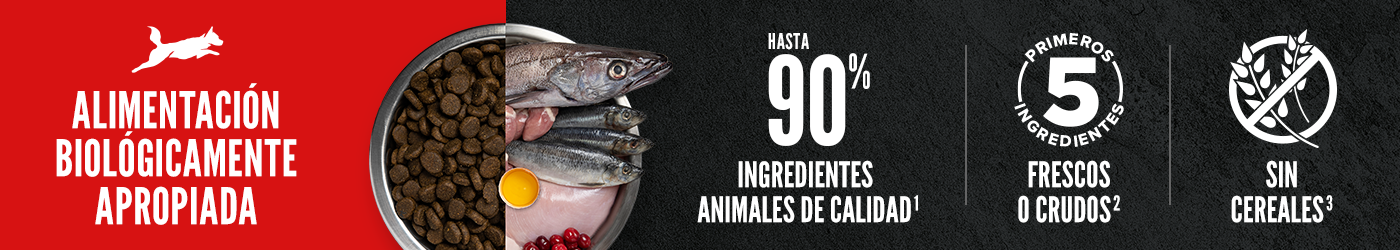Orijen. Alimentación biológicamente apropiada, sin cereales y con ingredientes de calidad.
