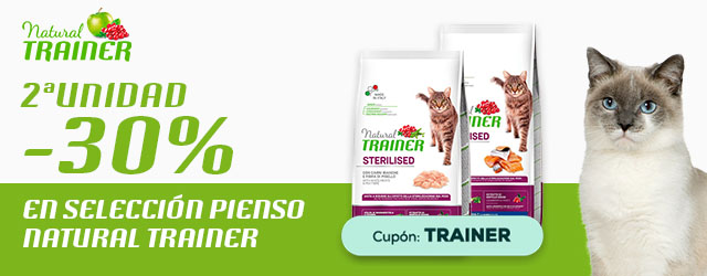 Trainer: -30% en la 2ª unidad  en selección de pienso para gato