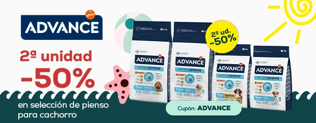 Advance: -50% en la 2ª unidad en selección de pienso para cachorro